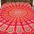 Colcha Indiana Casal Mandala 100% Algodão Vermelha - Imagem 2
