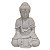 Escultura Buda Pó de Mármore Branco 12cm (Modelo 2) - Imagem 1