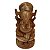 Escultura Ganesha de Madeira Redondo 13cm - Imagem 1