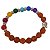 Pulseira 7 Chakras de Sementes de Rudraksha com Pedras Naturais - Imagem 2