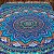 Colcha Indiana Casal Mandala 100% Algodão Azul & Cores - Imagem 2