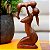 Escultura Mãe e Filho de Madeira Suar Importada de Bali - Imagem 1