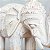 Escultura Elefante Pátina Importado de Bali Branca - Imagem 4