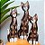 Escultura Gato de Madeira Balsa Importado de Bali - Imagem 1