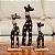 Escultura Girafa de Madeira Balsa Importada de Bali - Imagem 2