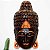 Máscara Buda Sidarta Marrom 49cm Importada de Bali - Imagem 3