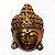 Máscara Buda Sidarta Madeira Balsa Bronze Importada de Bali - Imagem 2