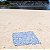 Canga de Praia com Franjas 100% Viscose Azul & Branco 1.60mx1.10m - Imagem 2