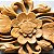 Moldura de Madeira Suar Flores Importada de Bali 38cm - Imagem 4