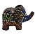 Elefante Madeira Balsa Pintura Dots (Modelo 1) 5cm - Imagem 1