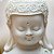 Escultura Baby Buda Pó de Mármore Mudra Dhyana 26cm - Imagem 3