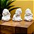 Trio Baby Monges Sábios de Pó de Mármore - Imagem 1