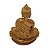 Estátua de Buda Mudra Dharma Pó de Mármore Dourado 13cm - Imagem 2