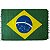 Canga de Praia com Franjas 100% Viscose Bandeira do Brasil 1.60mx1.10m - Imagem 1