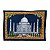 Panô Indiano Bordado Taj Mahal 100% Algodão (modelo 13) - Imagem 1