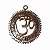 Om Mandala Decorativo de Metal Prata 19,5cm - Imagem 1