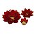Porta Vela Flor de Lótus de Madrepérola Vermelha G - Imagem 3