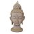 Cabeça de Buda de Pó de Mármore Branca 16cm - Imagem 1