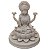Escultura Lakshmi de Pó de Mármore Branca 11cm - Imagem 1