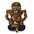 Escultura Ganesha de Resina 5cm Azul Marinho - Imagem 1