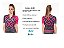 Camisa para Ciclismo Slim Feminina Colorida/  Estampada - Preto e Rosa Pink - Imagem 5