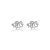 Brinco ear jacket garras zircônia ródio semijoia BA 4095 - Imagem 1