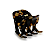 Piranha de cabelo francesa Finestra animal print V1801TK - Imagem 1