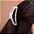 Piranha de cabelo acrílico vazada madrepérola branca - Imagem 2