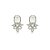 Brinco Leticia Sarabia cristal swarovski prateado - Imagem 1