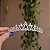 Tiara coroa noiva cristais prateado - Imagem 1