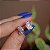 Brinco borboleta p strass boreal ouro semijoia 21k02003 - Imagem 5