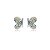 Brinco borboleta m strass boreal ródio semijoia 21k02004 - Imagem 1