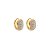 Brinco argolinha zircônia ouro semijoia 16k07007 - Imagem 1