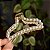 Piranha de cabelo grande acrílico transparente com pérolas - Imagem 1