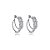 Brinco argola dupla zircônia ródio semijoia 19a08041 - Imagem 1