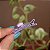 Presilha bico de pato infantil borboleta transparente com pirulito - Imagem 2