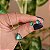 Colar e brinco gota cristal verde turmalina ouro semijoia - Imagem 1