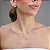 Colar e brinco retangular cristal ouro semijoia 21k03015 - Imagem 1