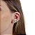 Brinco ear cuff cristais verde claro ouro semijoia 21k03040 - Imagem 2