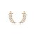 Brinco ear cuff asas cristais ouro semijoia 21k03018 - Imagem 1
