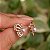 Brinco borboleta zircônia pérola ouro semijoia 4502 - Imagem 3