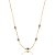 Colar curto olho grego zircônia azul marinho ouro semijoia XL-210392 - Imagem 1
