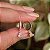 Brinco argolinha penduricalho gota zircônia ouro semijoia E7621 - Imagem 3