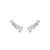 Brinco ear cuff zircônia ródio semijoia E188813 - Imagem 1