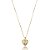 Colar Nossa Senhora Aparecida zircônia azul ouro semijoia XL-210390 - Imagem 1