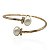 Bracelete pérolas zircônia ouro semijoia PU 834 - Imagem 1