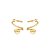 Brinco aros ouro semijoia BA 4139 - Imagem 1