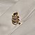 Brinco ear cuff aros zircônia colorida lado direito ouro semijoia BA 4483 - Imagem 1