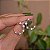Brinco florzinhas zircônia ródio semijoia - Imagem 1