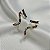 Brinco ear cuff zircônias coloridas ouro semijoia E210521 - Imagem 3